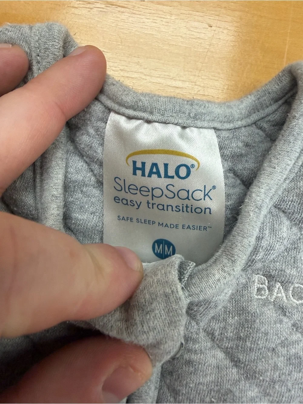 Halo Gray Quilted Wearable Blanket Sleep Sack